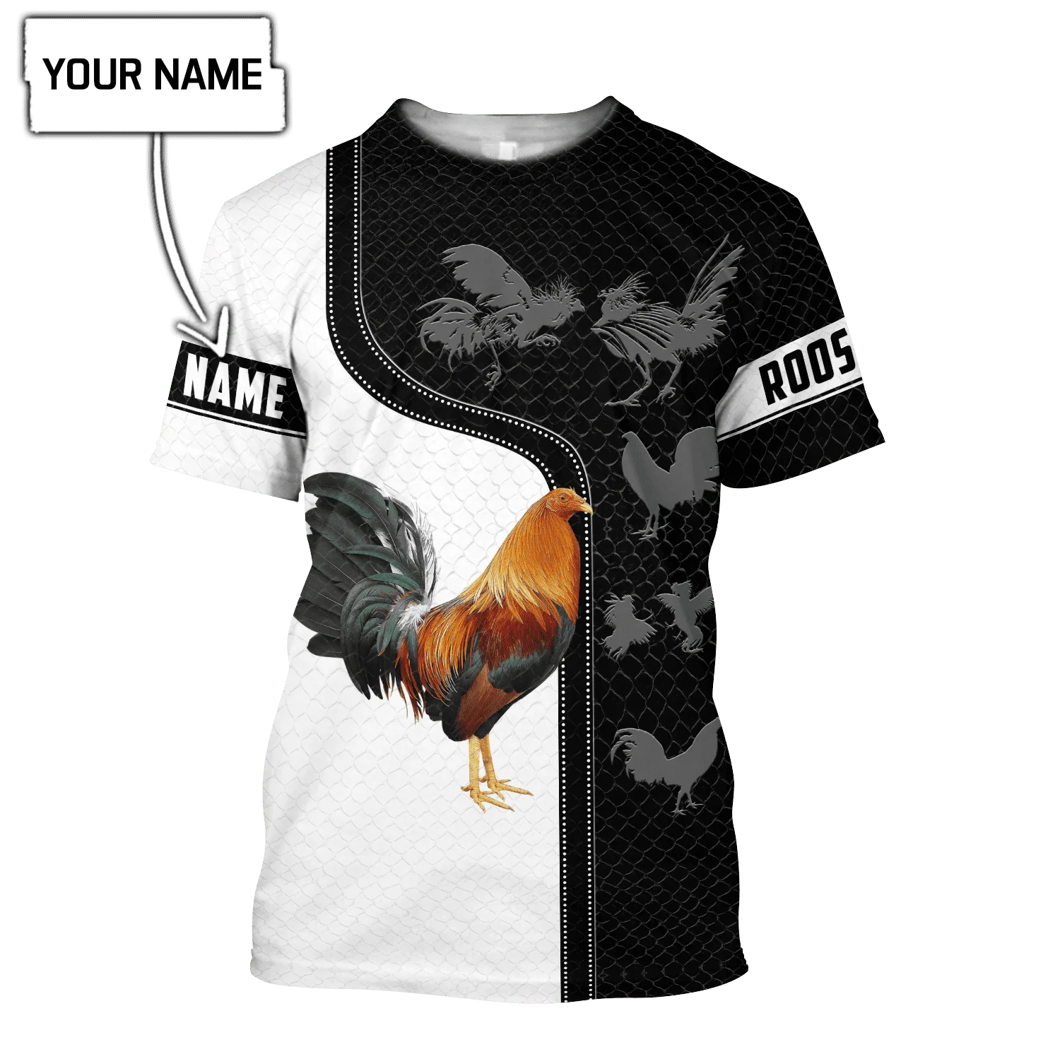 

T-shirt For Men Personalized Rooster pattern 3D Printed Unisex Funny Chicken Symbol Summer Cool Top Streetwear DIY Tees Dropship