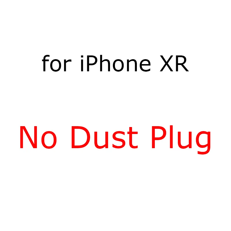 Clear Пылезащитная заглушка для силиконовый чехол для iPhone 6 6s 7 8 Plus X XS Max XR роскошный мягкий ТПУ полнозащитный Прозрачный чехол для iPhone 8 Plus XSMax - Цвет: Clear