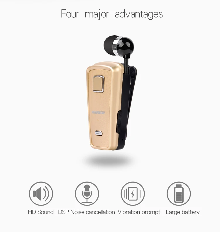 Новые автомобильные деловые Bluetooth-наушники Fineblue F980 гарнитура свободные руки