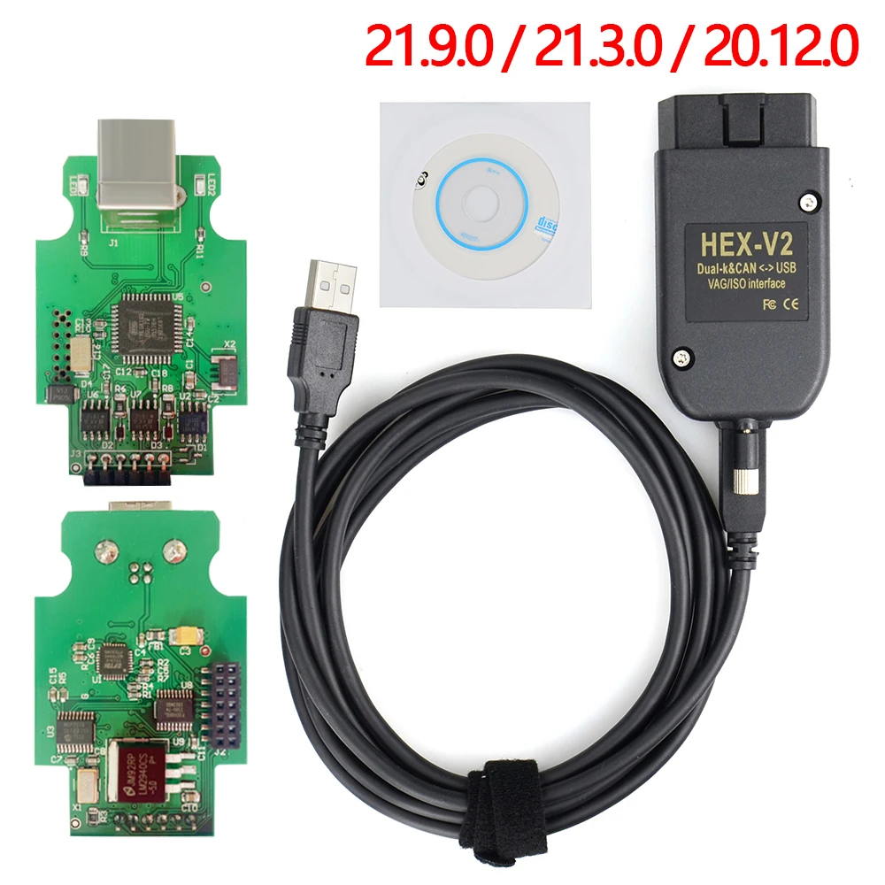 2022 VAG COM 21.9.0 VAGCOM 20.4.1 HEX V2 шестигранный кабель для телефона AUDI 19.6.2 ATMEGA162 + 16V8 FT232RQ