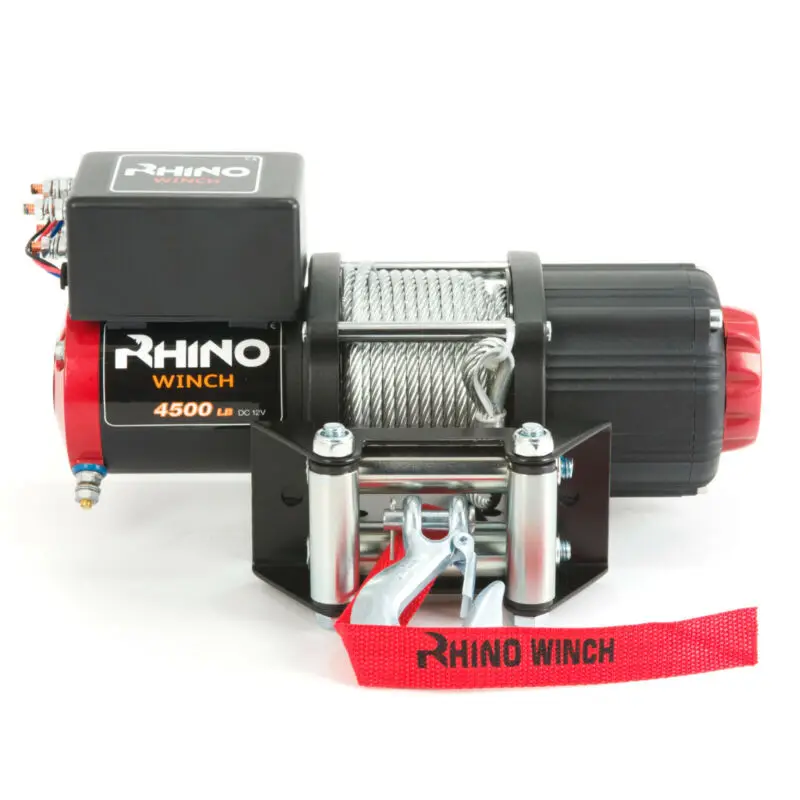 

RU electric winch 12V 4500lb remote control set heavy duty ATV trailer high strength steel electric winch