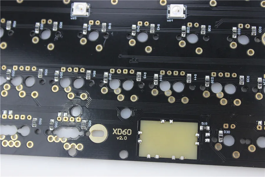 Xd60 Xd64 V2.0 PCB пользовательская механическая клавиатура комплект Underglow RGB GH60 60% программируемый Mx Alps Stem Spacebar Mini USB