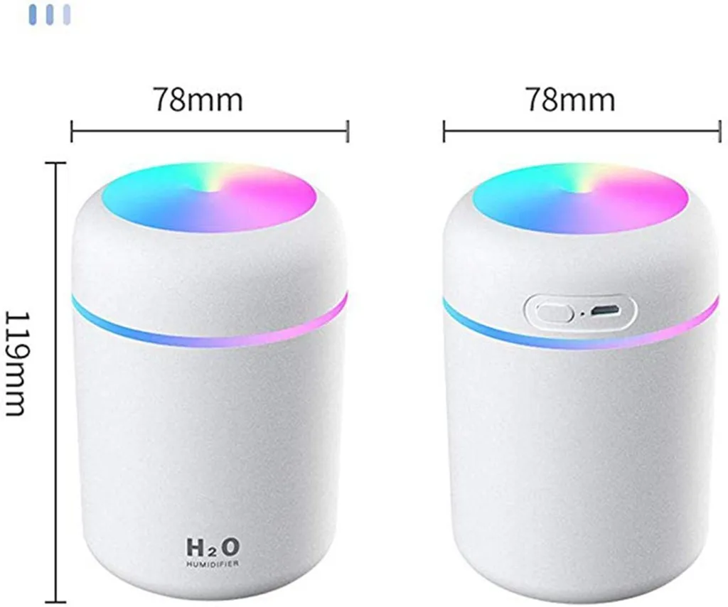 

HOT Portable 300ml Air Humidifier Ultrasonic Aroma Essential Oil Diffuser USB Cool Mist Maker Purifier Aromatherapy for car home