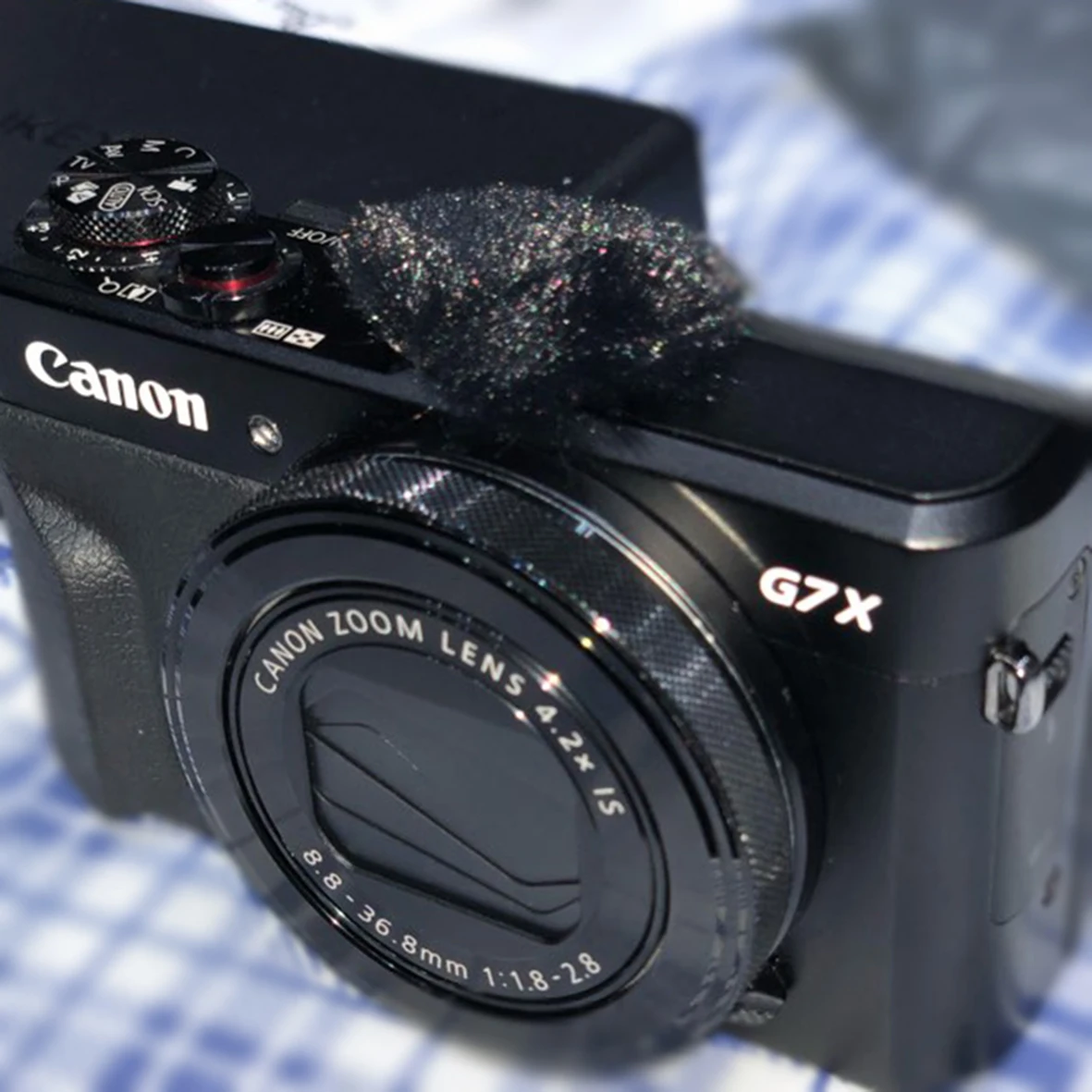 DIY микромкф уличная искусственная ветровая защита меховая камера для Canon G7xMarkII G7X2