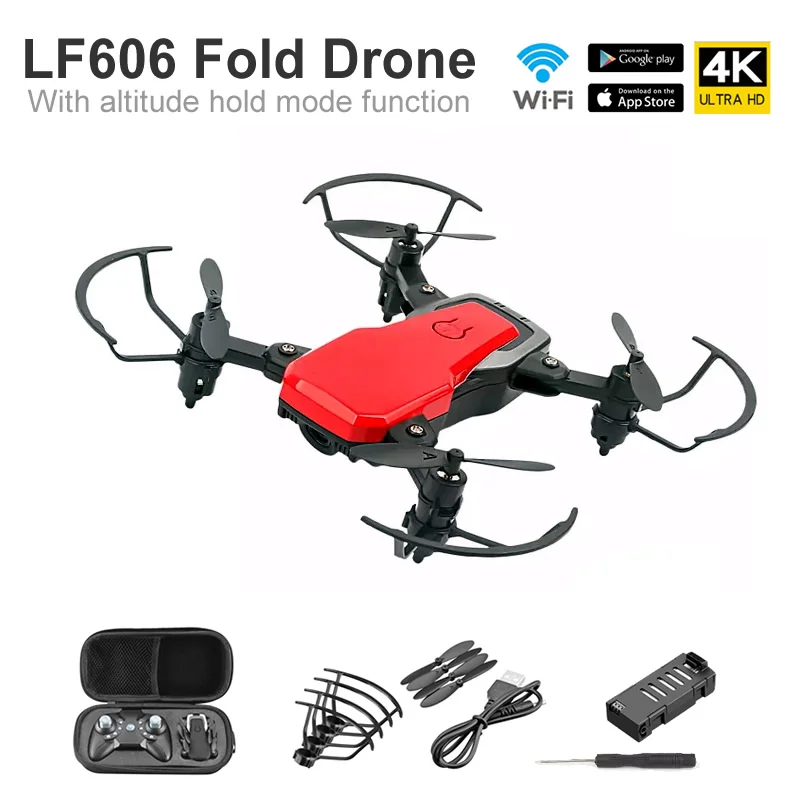 складной квадрокоптер lf606 с wi fi fpv