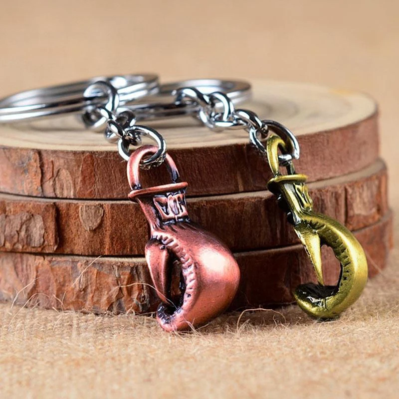 Модный Брелок Боксерские перчатки кулон боксер движение брелок DIY боевые