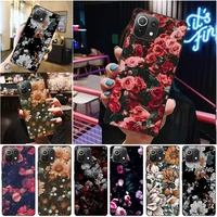 dry flower phone case for xiaomi 11 10t 10s 10 lite pro ultra cc9 pro dry flower coque funda back cover cases