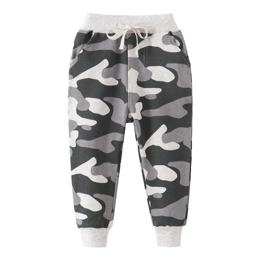Штаны для мальчиков хлопковые длинные штаны с милым принтом мышки для маленьких мальчиков, штаны для маленьких мальчиков и девочек детские спортивные штаны - Цвет: 7100