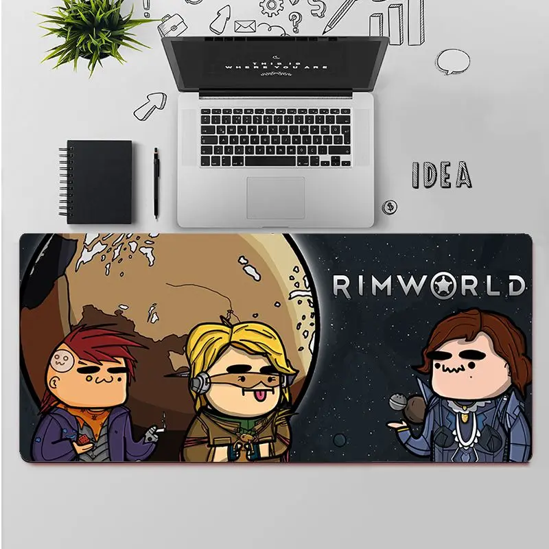 Maiya высококачественный силиконовый большой маленький коврик для мыши RimWorld