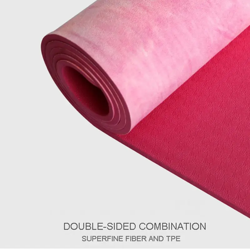 5 мм натуральный замшевый коврик для занятий йогой с защитой от скольжения