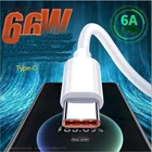 Зарядный кабель USB Type C, 66 Вт, 6 А, для Xiaomi Poco M3 X3 NFC F2 Mi 11 9 Samsung Huawei OPPO