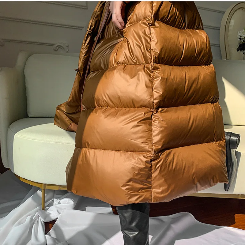 

Down Jacket Women Winter Duck 2021 Outerwear Coats Female Long Casual Light ultra thin Warm Down puffer jacket Parka branded