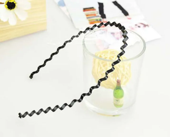 Модная черная волнистая повязка на голову для мужчин и женщин унисекс Спортивная