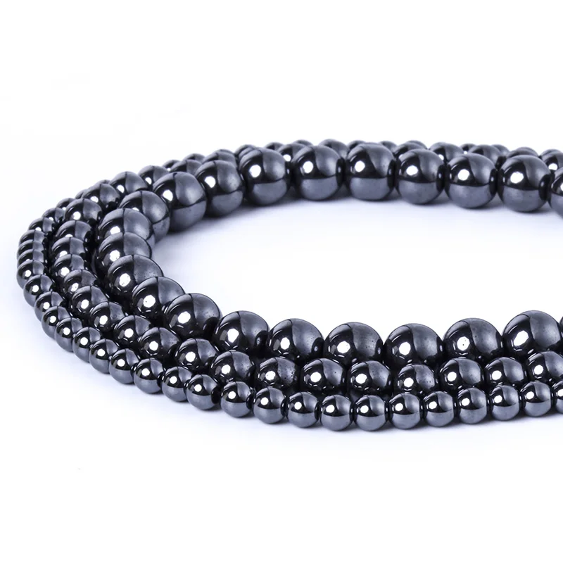 Модное ожерелье из натурального черного Желчного Камня 4 / 6 8 10 мм ювелирные