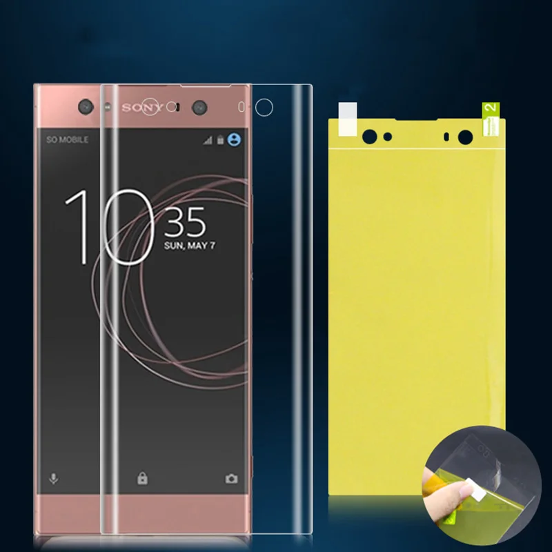 EXUNTON 3D полноэкранная мягкая защитная пленка из ТПУ для Sony Xperia XA3 XA2 XA1 Ultra Plus