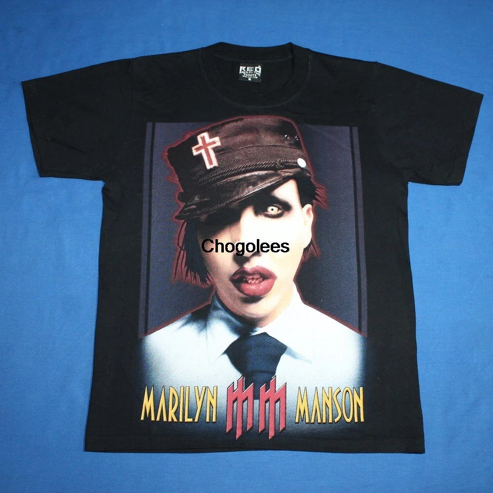 Рубашка Marilyn Manson Industrial rock Glam metal Shock Мужская размер S