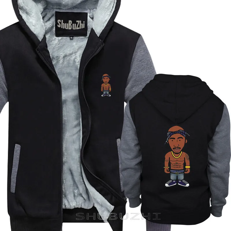 Мужская Толстая куртка Америка хип-хоп рок звезда Biggie Small TUPAC толстовка одежда