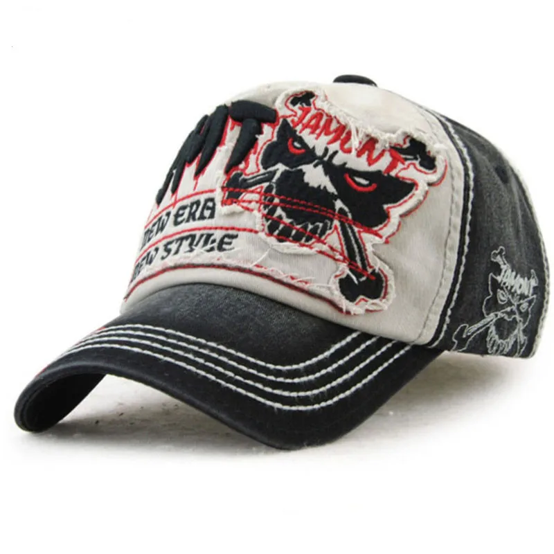 Хлопковая модная кепка с черепом Кепка бейсболка для досуга мужчин Snapback шляпа