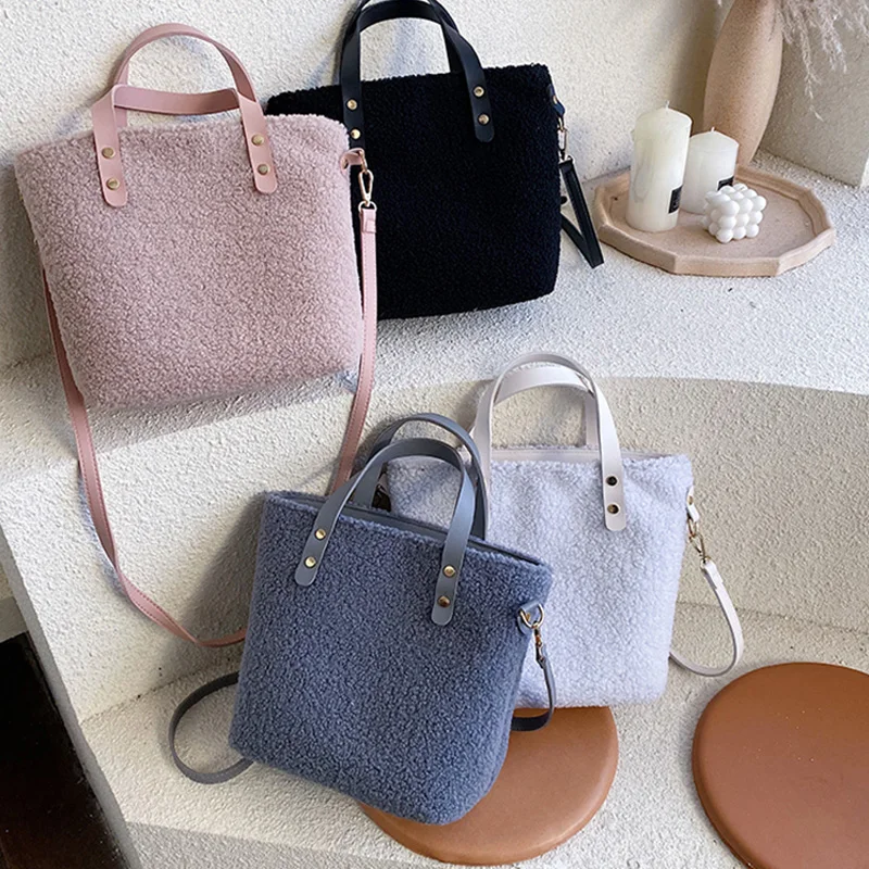 Дизайнерские женские сумки роскошные через плечо из искусственного меха