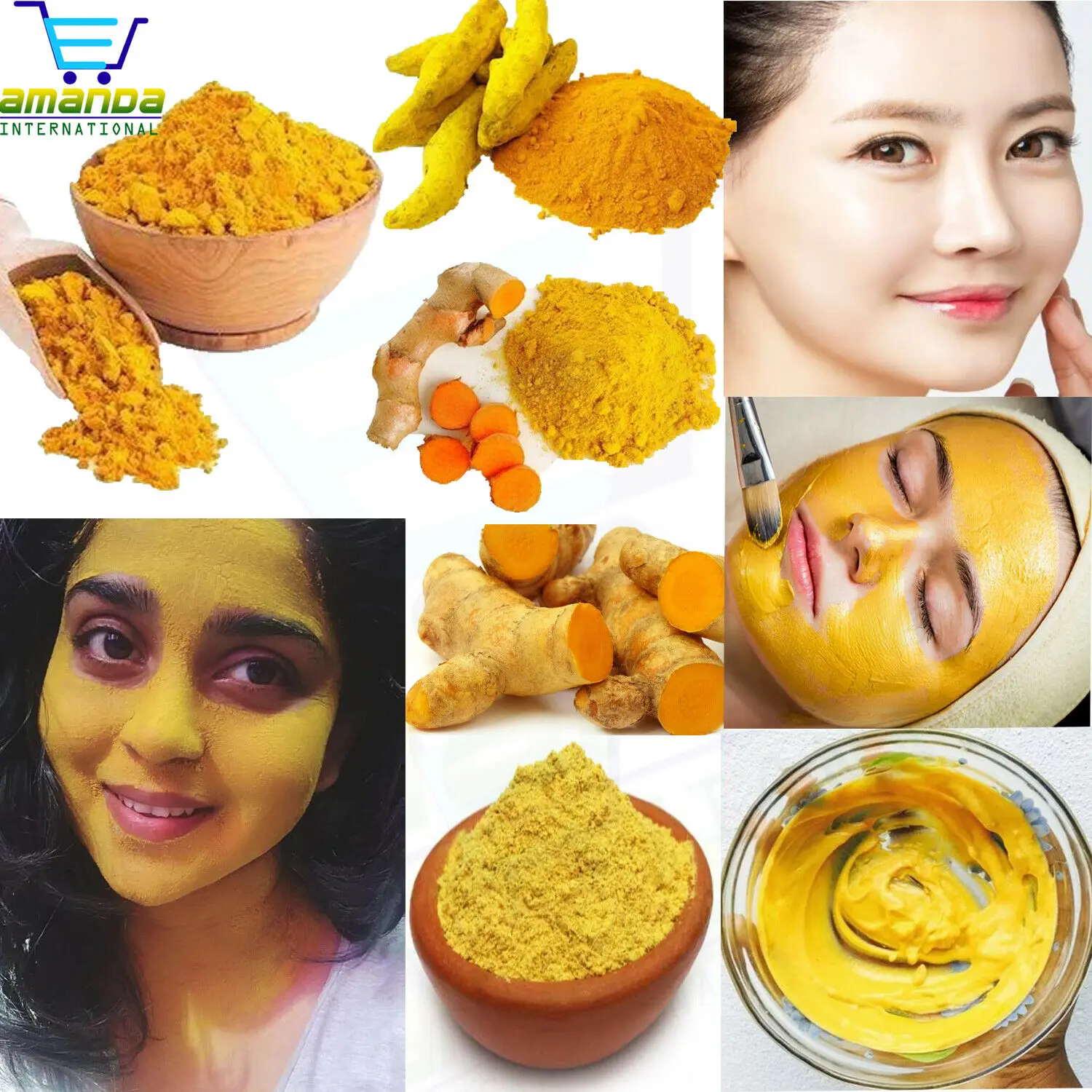 

Натуральная маска для лица с экстрактом куркумы, натуральный раствор для аюрведической кожи