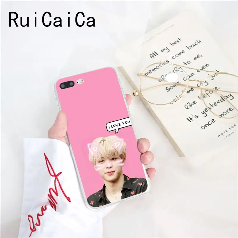 A5 Ruicaica KPOP корейские мальчики Jimin Suga RM Роскошный Уникальный Дизайн чехол для телефона для iPhone 8 7 6 6S Plus X XS MAX 5 5S SE XR 10 - Цвет: A5