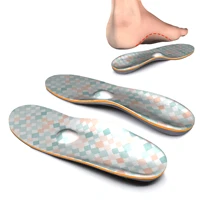 colorful grid soft breathable fatigue relieving arch support insole for women flat feet orthotic inserts memory foam