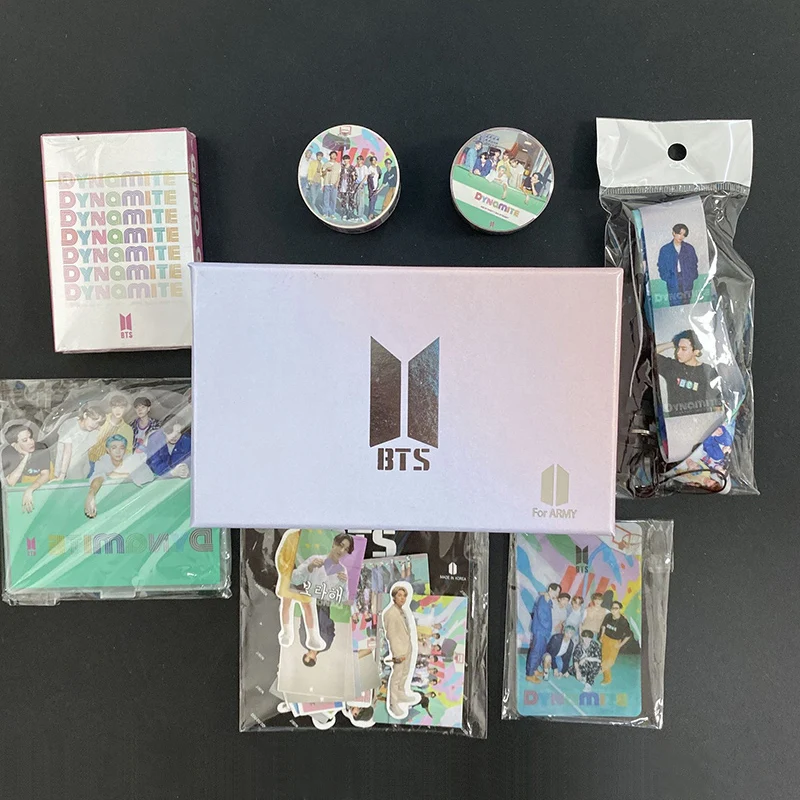 

KPOP Bangtan Boys Album Dynamite JK RM SUAG V Spree Mystery Gift Box Subscription Box GU301