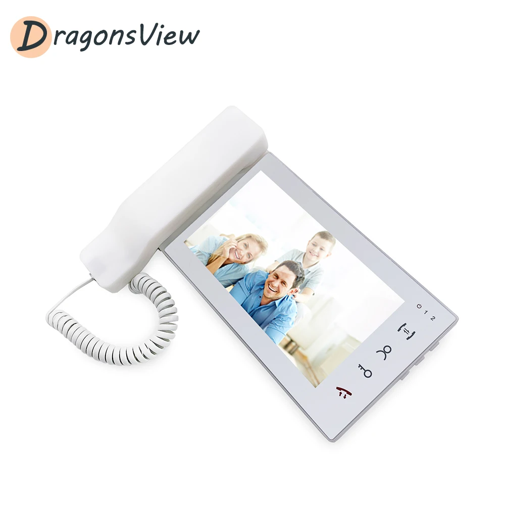 Видеодомофон DragonsView 7 дюймов акриловый сенсорный экран AHD 1080P встроенный датчик