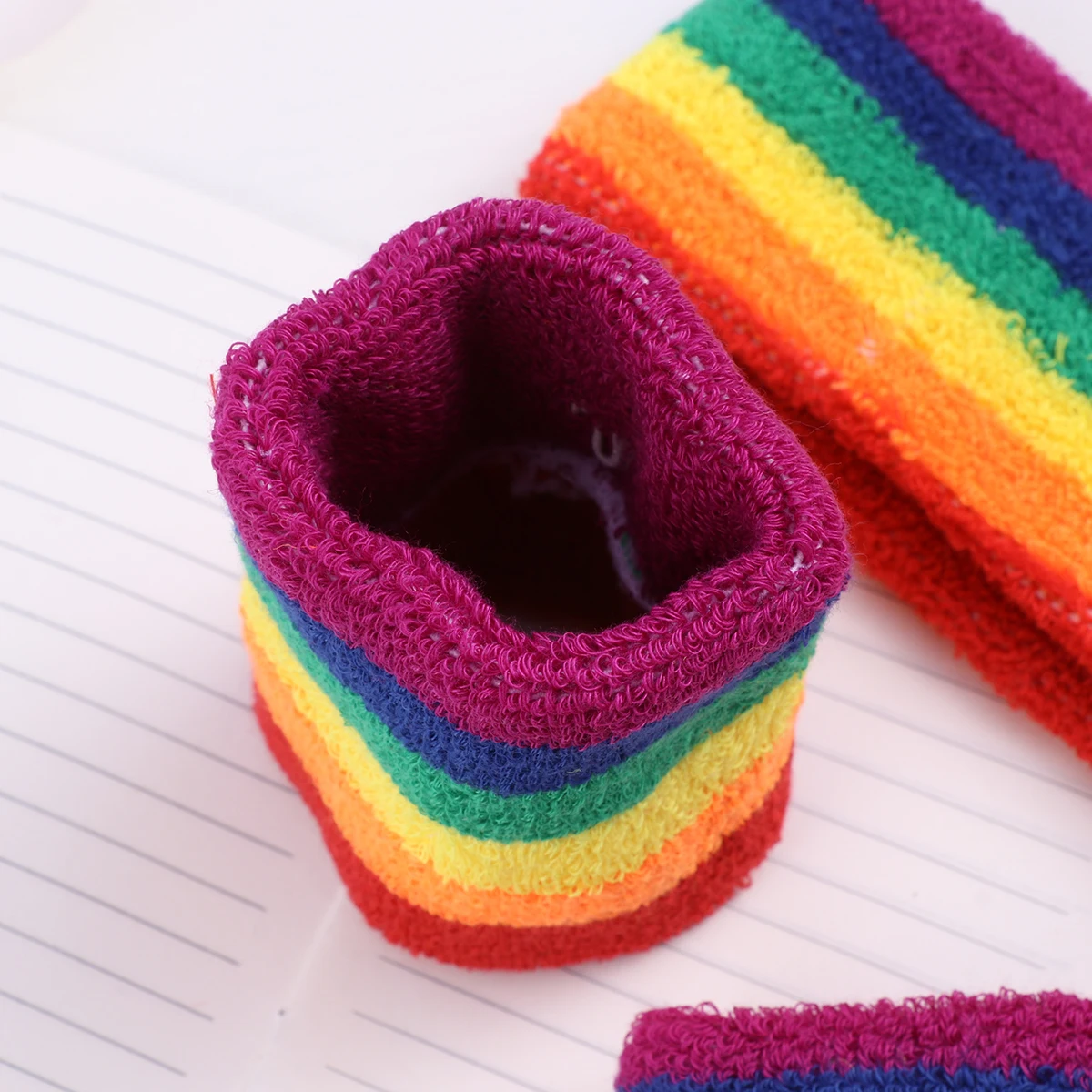 3 шт. спортивные повязки хлопок Фитнес эластичные полосатые красочные на голову