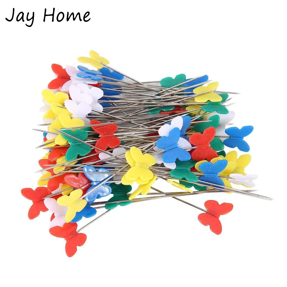 100 шт Бабочка головка швейной шпильки швейная прямые булавки для