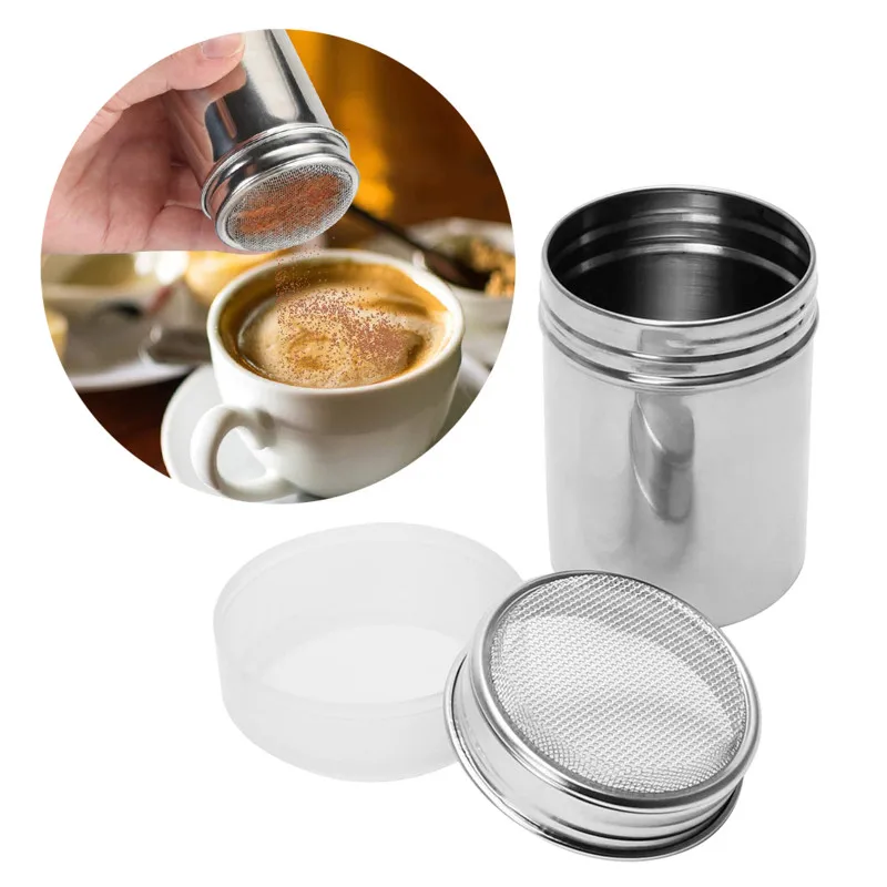 2020 Новый сбрызгиватель из нержавеющей стали какао корица сахар марля сетчатая