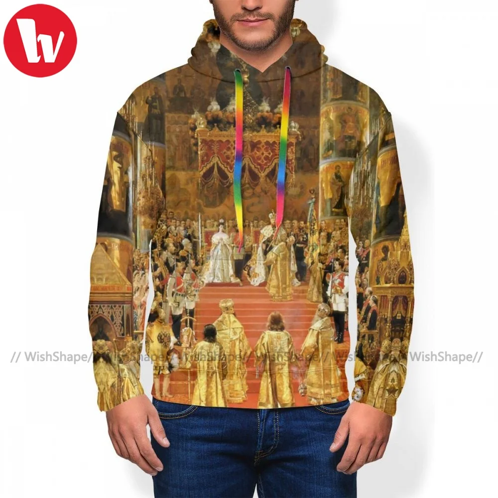 

Casual Crown Hoodie Polyester Autumn Hoodies Long Loose Pullover Hoodie XXL Men