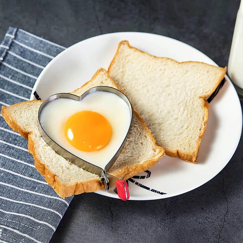 Омлет завтрак в форме сердца жареное яйцо форма жареный кухонный нож