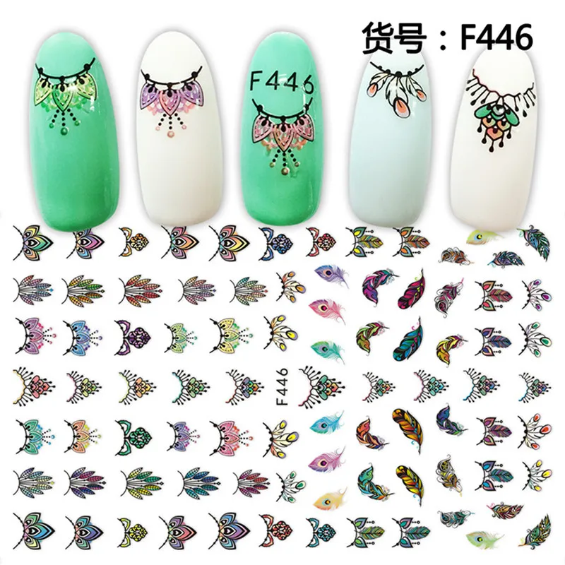 1 лист Розовая слива/садовые цветы/цветы 3D рельефная наклейка для ногтей весенние