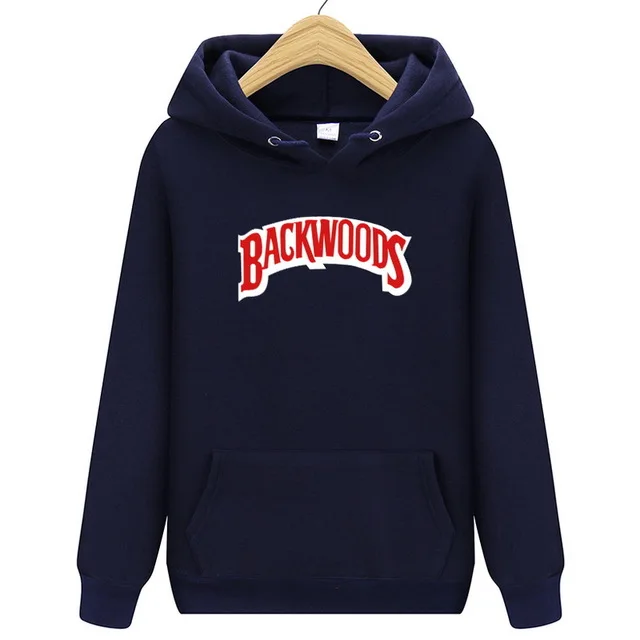 Navy blue Мода новая толстовка мужская осенняя и зимняя хип-хоп Толстовка пуловер уличная Backwoods толстовка одежда - Цвет: Navy blue