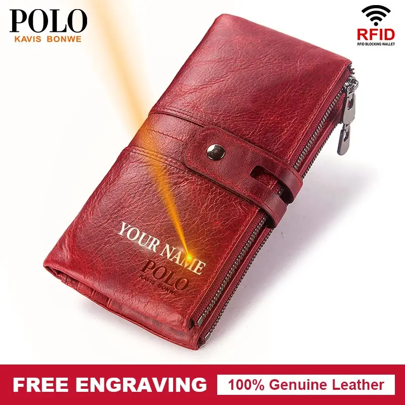 Бесплатная гравировка женские кошельки и женский клатч портмоне из натуральной