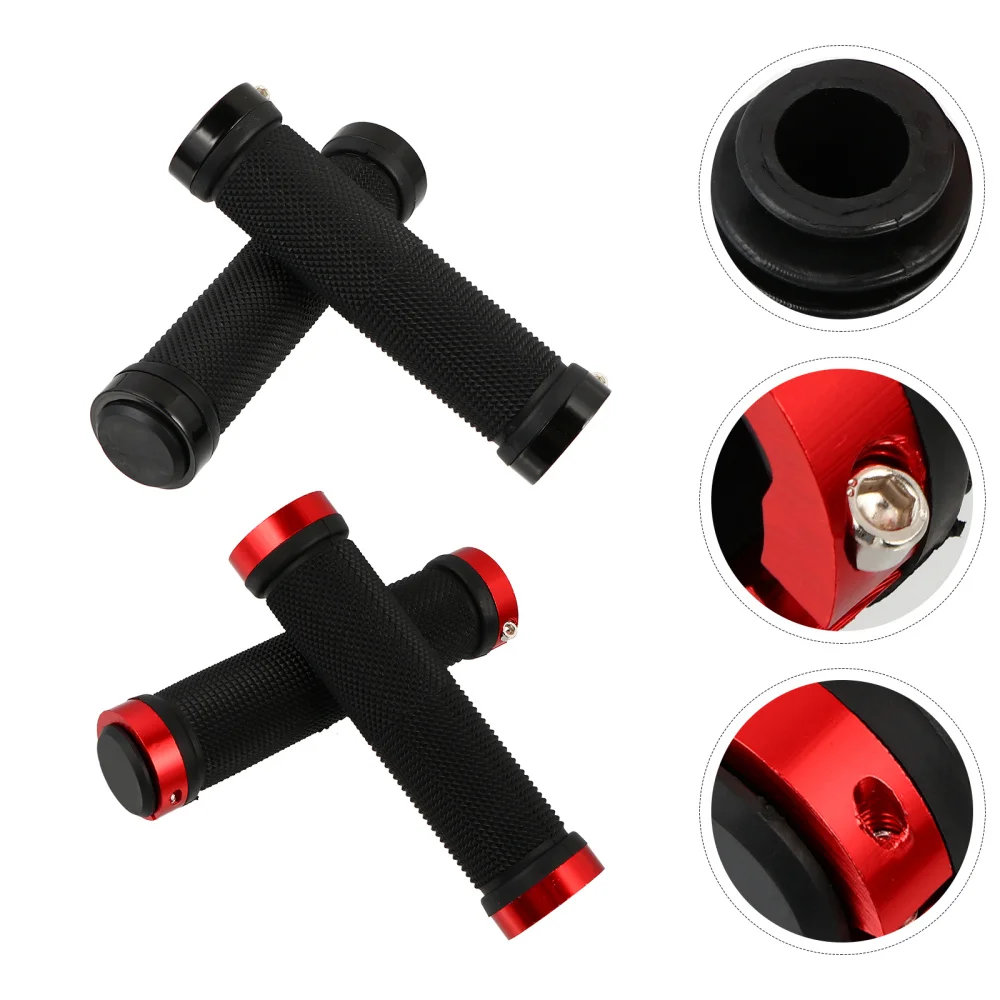 

2 Pairs Anti-slip Handle Cover Rubber Handlebar Cover Bike Handlebar Sleeves