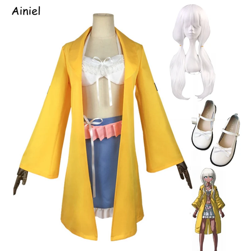 Костюм для косплея аниме данганронпа V3 костюмы анги йонаги из Killing Harmony желтое