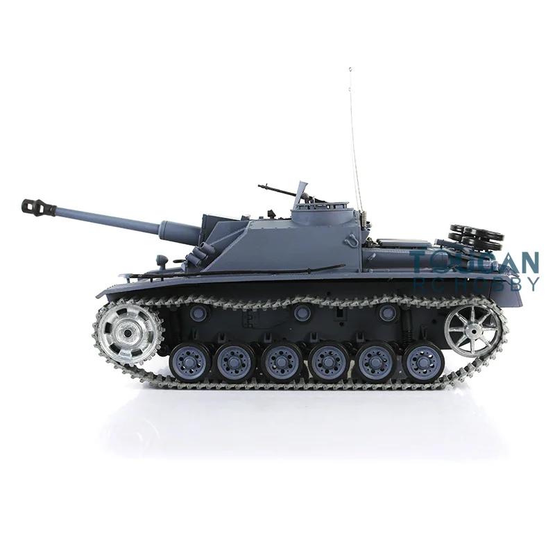 

В наличии в США Heng Long 1/16 TK7.0 обновленный немецкий танк Stug III RTR RC с металлическими дорогами