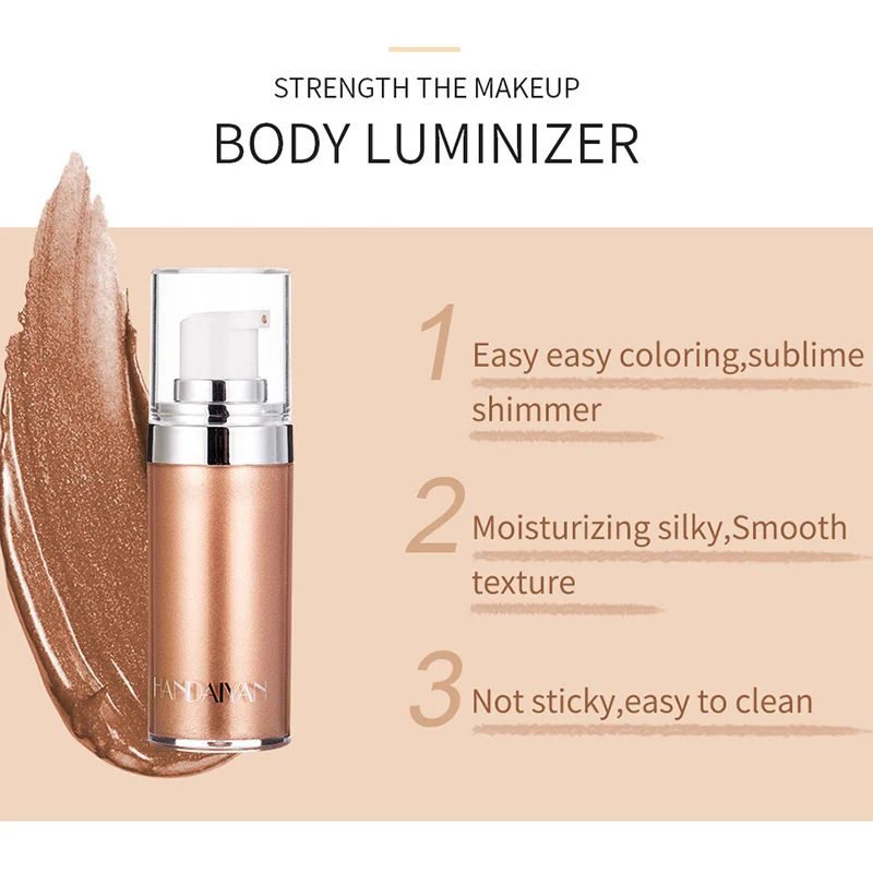 Лучший мерцающий люминайзер для тела бронзатор жидкий хайлайтер установка спрей