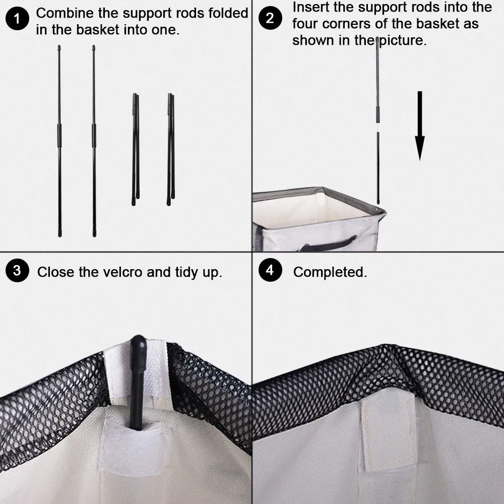 Корзина для белья с колесами водонепроницаемая и складная корзина одежды