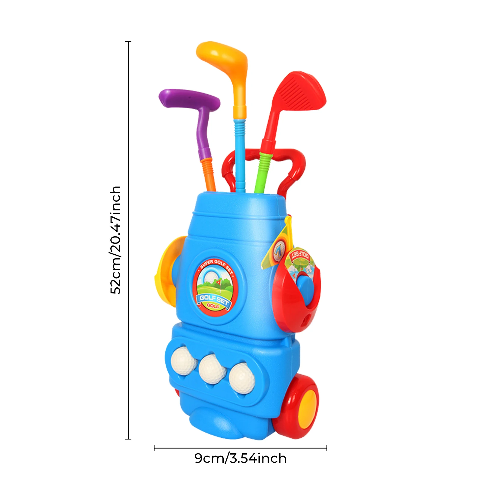 

Funny Children Golf Toy Plastic Children Golf Toy Set Colorful Toddler Golf Toy Fun Toddler Outdoor Toy Equipment For Kids Gift