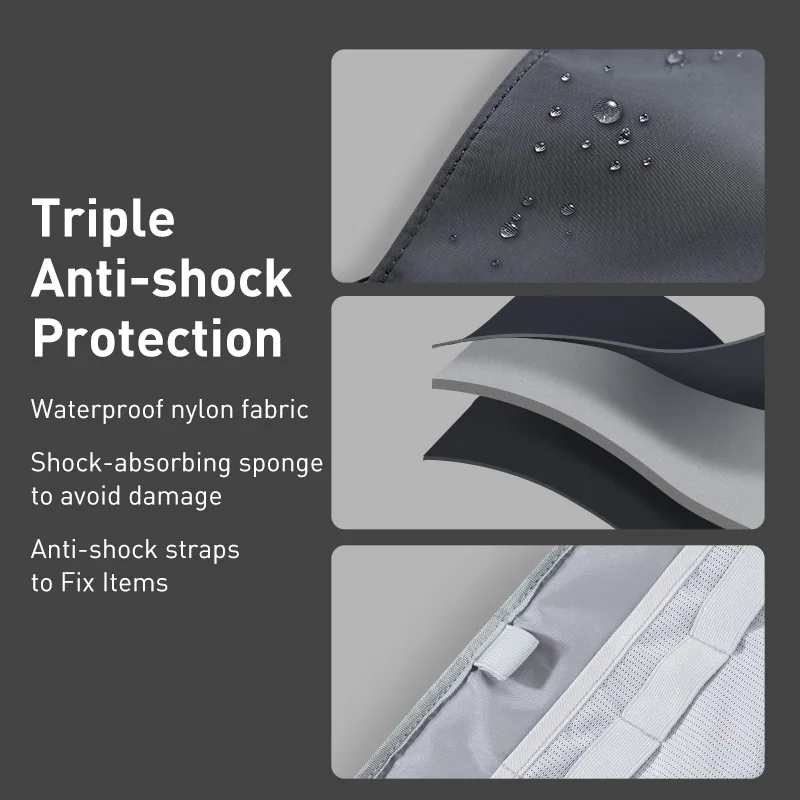 Портативная сумка для хранения аксессуаров путешествий Baseus электронных