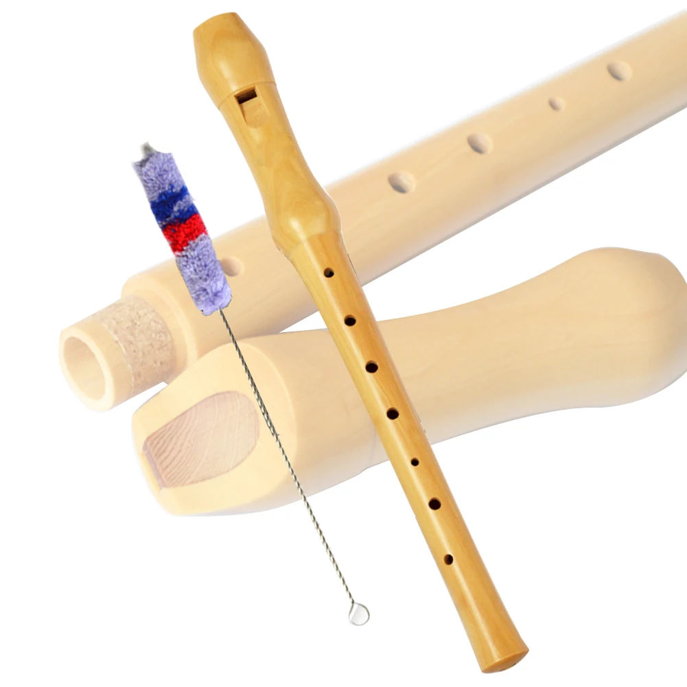 

Soprano Instruments Germany-Type Wood 8-Hole Musical Gift Flute Long Recorder Educational Tool