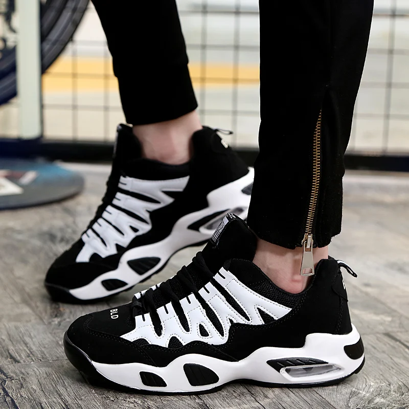Men Running Shoes Street Basketball Sports Shoes High Quality Sneakers for Boys Wear-resistant Gym Shoes Couple Sneakers Jogging