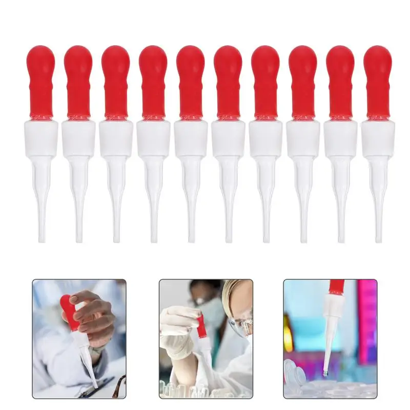 

10pcs Glass Pipette Dropper Liquid Dropping Pipet Essential Oil Transfer Container