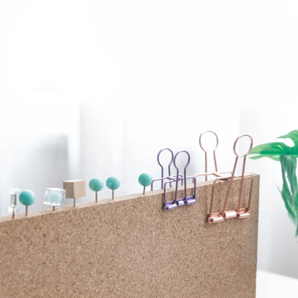 

Cork Board Bulletin Board Message Boards Wooden Pin Memo Board Notice Board for Home Office (Rose Gold Base)