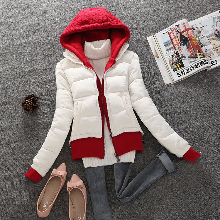 И куртки 2020 пальто новое осенне-зимнее женское тонкое трикотажное с капюшоном