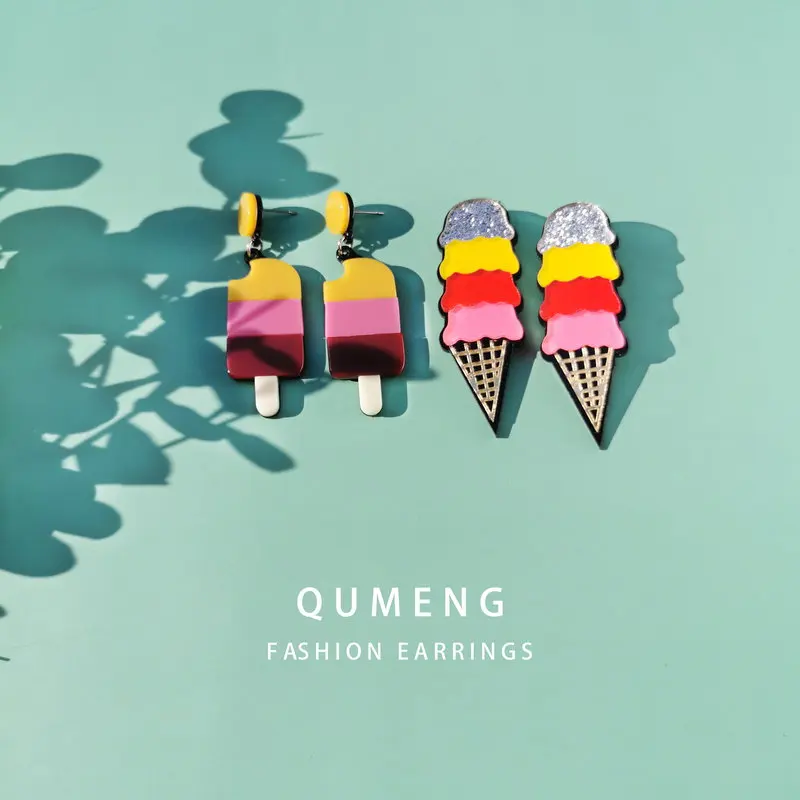 Фото QUMENG новые европейские и американские фрукты модные длинные серьги гвоздики QUMENG новые европейские и американские фрукты модные длинные серьги гвоздики