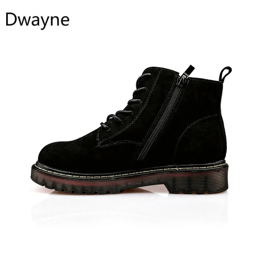 Dwayne/Высокое качество на платформе осень и зима добавить хлопок теплые мотоботы женские сапоги панк до лодыжек